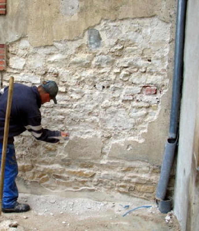 Canne à décrépir les murs